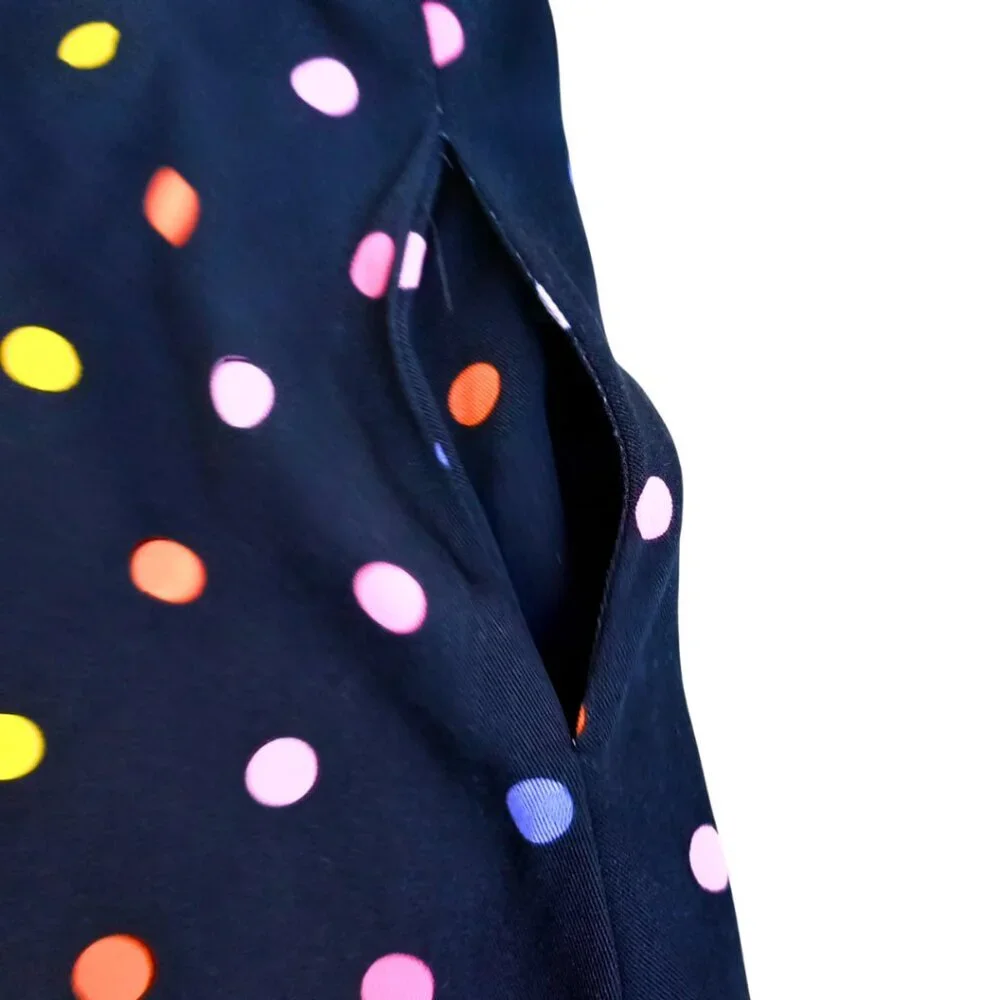 Collectif London Polka Dot Flared Skirt - Multicolor Retro Style, Size S (UK 10) - Picture 7 of 9